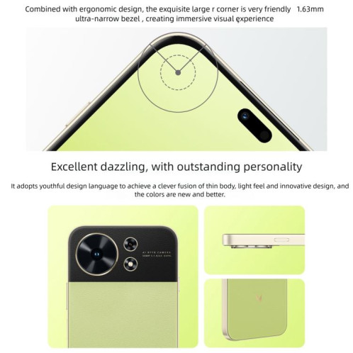 Huawei Maimang 40 5G, 12 Go + 256 Go, 6,7 pouces, réseau : 5G, OTG, non compatible avec Google Play (vert) SH449G265-017
